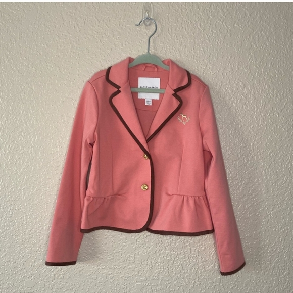 Janie and Jack Peplum ponte blazer - Picture 2 of 3